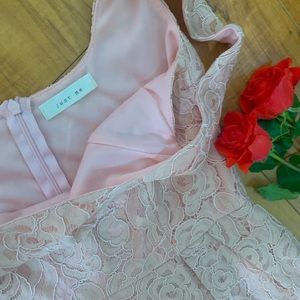 Just Me brand lace A-line mini dress